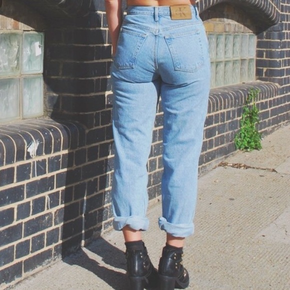 vintage calvin klein high waisted jeans